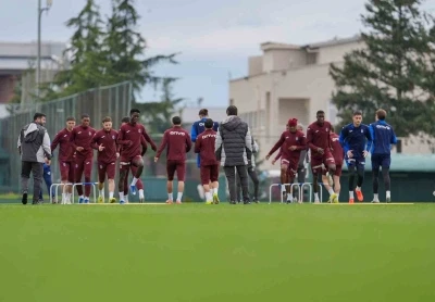 Trabzonspor, Galatasaray ma&ccedil;ı hazırlıklarını tamamladı
