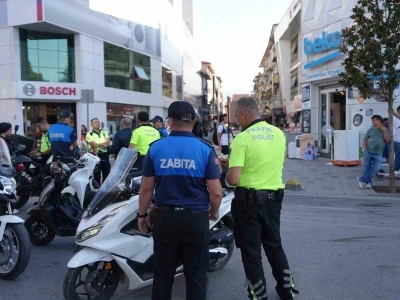 Trafiğe kapalı alanlarda motosiklet denetimi
