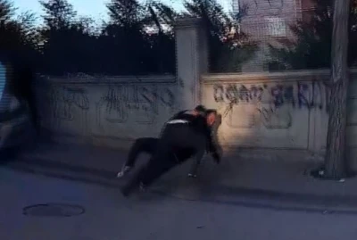 Trafik tartışmasında yumruklar konuştu
