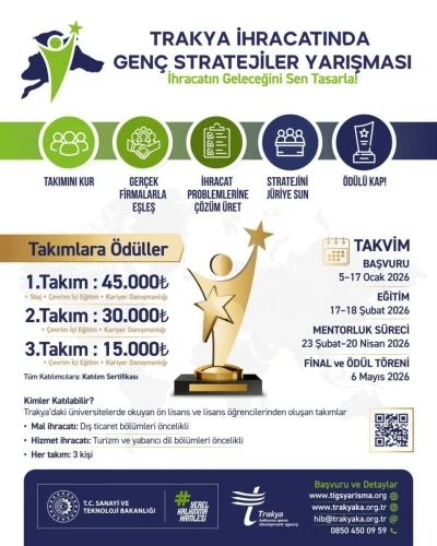 Trakya İhracatında genç stratejiler yarışması düzenlenecek

