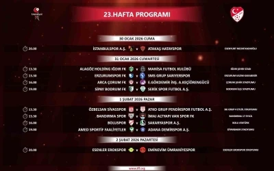 Trendyol 1. Lig&rsquo;de 23-27. hafta programı a&ccedil;ıklandı
