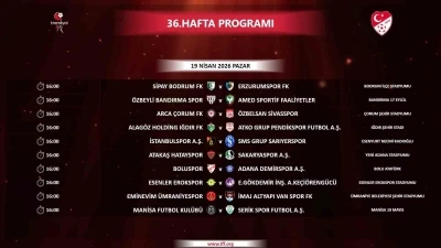 Trendyol 1. Lig&rsquo;de 36. hafta programı a&ccedil;ıklandı
