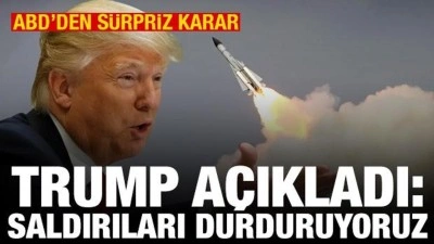 Trump: Husilere saldırıları durduruyoruz