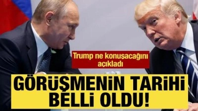 Trump ve Putin'in g&ouml;r&uuml;şeceği tarih a&ccedil;ıklandı