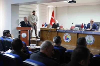 TSKGV Erzurum B&ouml;lge Temsilcisi Ahmet Avcı, ETB meclisine konuk oldu
