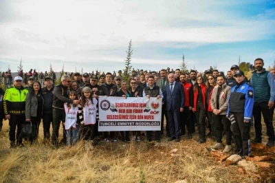 Tunceli’de 3 bin fidan toprakla buluştu
