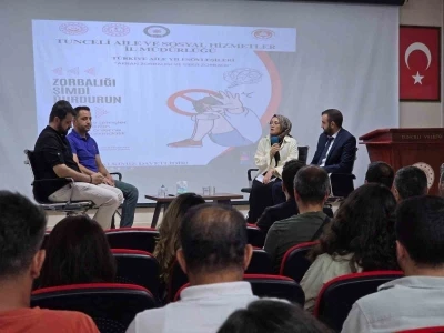 Tunceli’de &quot;Akran zorbalığı ve siber zorbalık&quot; söyleşisi
