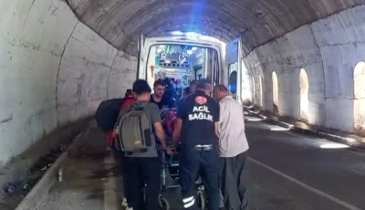 Tunceli’de tünelde kaza: 1 yaralı
