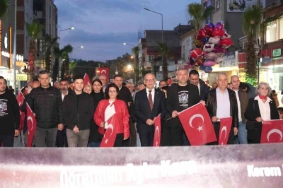 Turgutlu&rsquo;da &lsquo;Sessiz Saygı&rsquo; korteji
