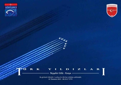 Türk Yıldızları’nın Beyşehir Gölü üzerinde uçuşu uydu tarafından fotoğraflandı
