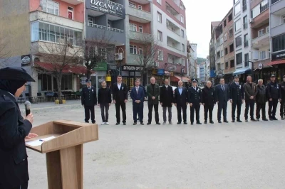T&uuml;rkeli&rsquo;de Polis Haftası t&ouml;reni
