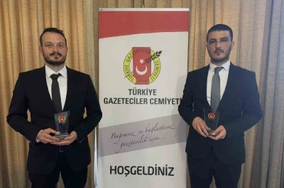 T&uuml;rkiye Gazeteciler Cemiyeti&rsquo;nden İHA&rsquo;ya &ouml;d&uuml;l

