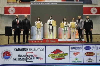 T&uuml;rkiye Kyokushin Karate Şampiyonası, Karab&uuml;k&rsquo;te sona erdi
