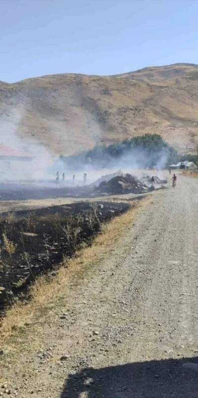 Tutak’ta mera yangını korkuya neden oldu
