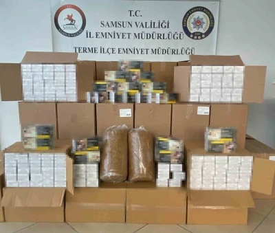 Tütün operasyonunda 461 bin makaron ele geçirildi
