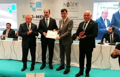 UCLG-MEWA&rsquo;dan Ey&uuml;p Kahveci&rsquo;ye "&Ccedil;ok Başarılı" belgesi
