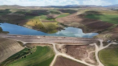 Uğrak Göleti’nde çalışmalar devam ediyor
