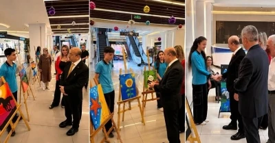 Ulalar Ortaokulu &ouml;ğrencilerinin yıl sonu resim sergisi a&ccedil;ıldı
