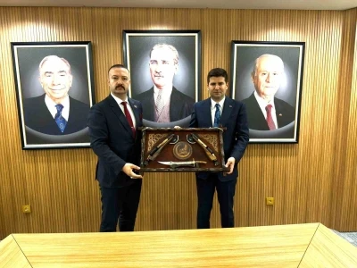 &Uuml;lk&uuml; Ocakları İl Başkanı Emirler&rsquo;den MHP lideri Bah&ccedil;eli&rsquo;ye ziyaret
