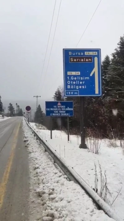 Uludağ’da kar yağışı etkisini sürdürüyor
