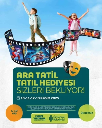 Ümraniye Belediyesi’nden çocuklara ara tatil hediyesi
