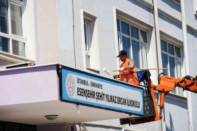 Ümraniye Belediyesi’nden okullara yeni dönem öncesi bakım ve onarım desteği
