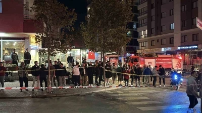 Ümraniye’de nalbur dükkanında çıkan yangın korkuttu
