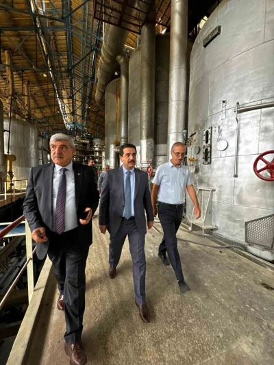 Üretim sezonu başlayan fabrikada moral ziyareti
