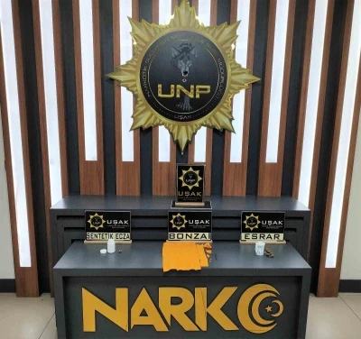 Uşak&rsquo;ta &ccedil;ok sayıda uyuşturucu madde ele ge&ccedil;irildi
