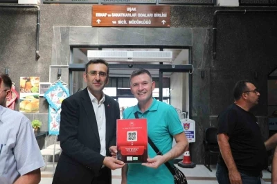 Uşak’ta gıda işletmelerinde karekod uygulaması bilgilendirmeleri sürüyor
