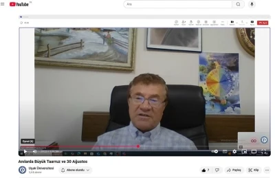 Uşak Üniversitesinde &quot;Anılarda Büyük Taarruz ve 30 Ağustos&quot; konferansı gerçekleştirildi
