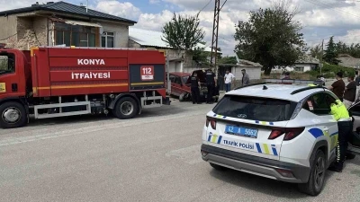 Uygulama noktasında geri geri ka&ccedil;maya &ccedil;alışırken duvara &ccedil;arptı
