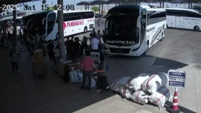 Uzman çavuşun otobüs geç geldi diye silah çektiği anlar kamerada
