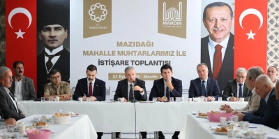 Vali Akkoyun Mazıdağı’nda Muhtarlarla Bir araya geldi