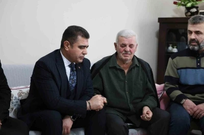 Vali Aslan şehit polis Turgut K&uuml;l&uuml;nk&rsquo;&uuml;n ailesini yalnız bırakmadı
