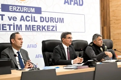 Vali Aydın Baruş başkanlığında, afet ve acil durum toplantısı yapıldı
