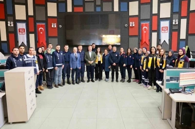 Vali Aydoğdu&rsquo;dan 112 Acil &Ccedil;ağrı Merkezi&rsquo;ne ziyaret
