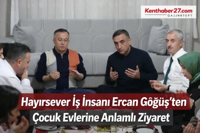 Vali &Ccedil;eber, Başkan Tahmazoğlu ve Hayırsever İş İnsanı Ercan G&ouml;ğ&uuml;ş&rsquo;ten &Ccedil;ocuk Evlerine Anlamlı Ziyaret