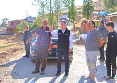 Vali Eldivan, Gökçeli ve Konursu köylerinde incelemede bulundu
