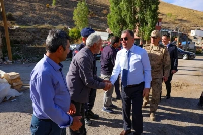 Vali Eldivan, Kopuz köyünde incelemede bulundu
