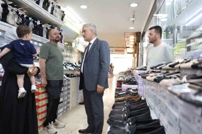 Vali Makas, esnaf ve vatandaşlarla buluştu

