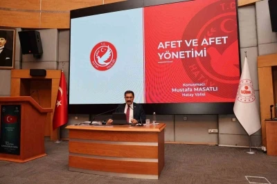 Vali Masatlı, kaymakam adaylarına Afette Hatay Modeli’ni anlattı
