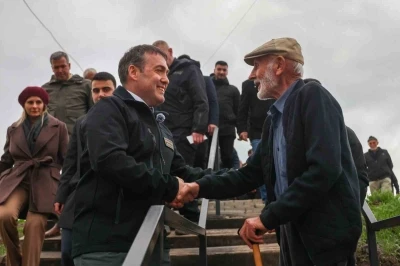 Vali Sözer, yangın mağdurları için yapılan kalıcı konutları inceledi
