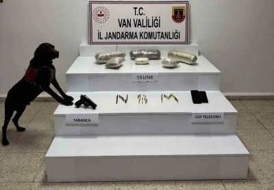 Van’da 4 kilo 311 gram skunk ele geçirildi
