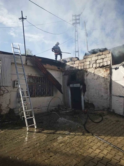 Van&rsquo;da odunluk yangını
