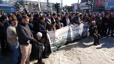 Van&rsquo;da "Gazze&rsquo;yi unutmayın" &ccedil;ağrısı yapıldı
