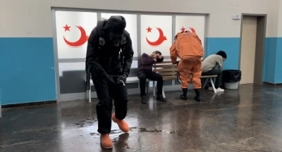 Van Geri G&ouml;nderme Merkezi&rsquo;nde KBRN tatbikatı yapıldı
