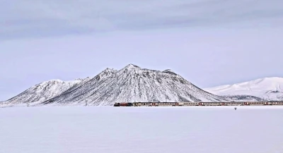 Van G&ouml;l&uuml; Ekspresi&rsquo;nin Kirkor Dağı eteklerindeki manzarası hayran bıraktı

