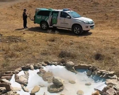 Van jandarmasından yaban hayatına minik su havuzları
