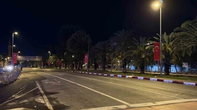 Vatan Caddesi Cumhuriyet Bayramı kutlamaları öncesi trafiğe kapatıldı
